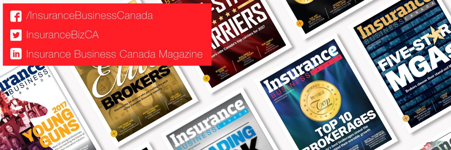 A collage of Insurance Business Canada magazine covers