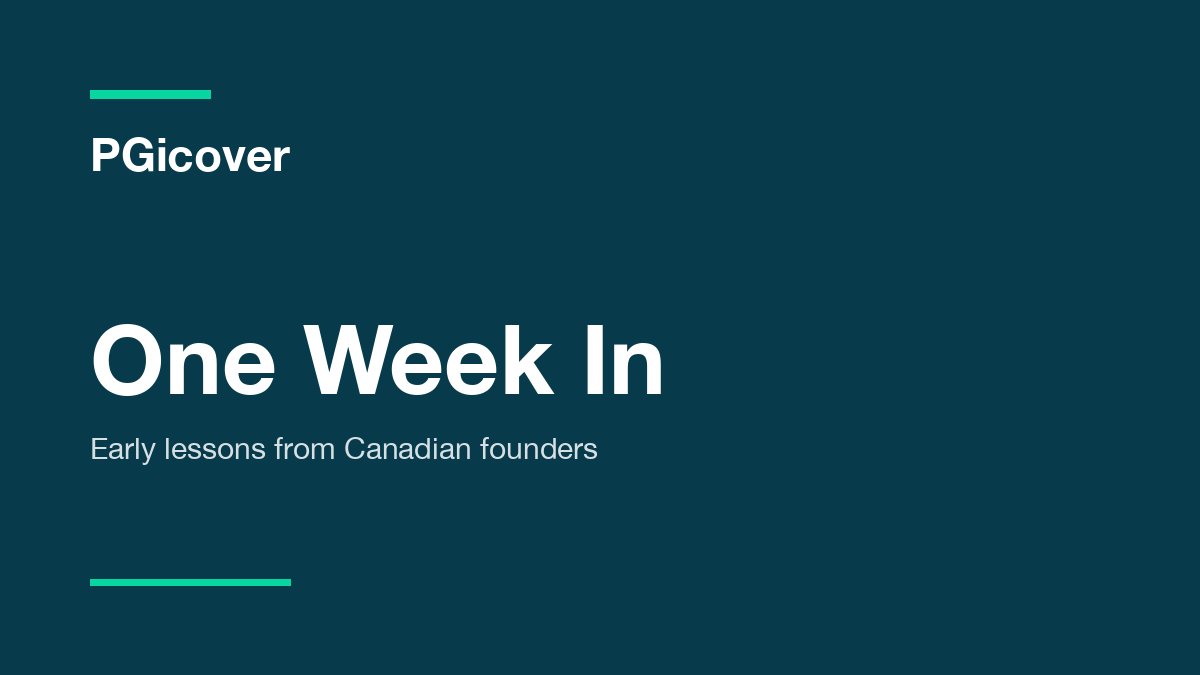 Canadian founder reviewing loan documents